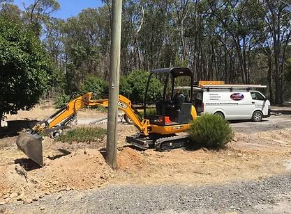 Trenching for Underground Power